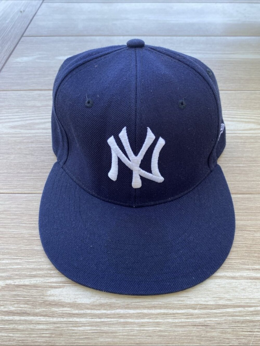 NY New York Yankees Mens Baseball Hat Muka MLB Authentic Hat Size 7 1/2 Fitted